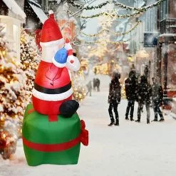 Unbrand Inflatable Santa Claus Outdoors Christmas Decoration Yard Arch Ornament For Garden -Piha myymälä 496249376 max