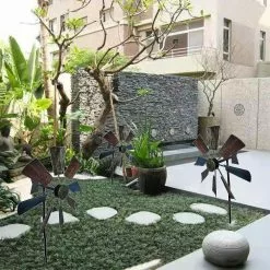 Unbranded Wind Spinners With Stake Windmill Metal Garden Spinners Wind Mill For Outdoor Yard Lawns Garden Decorations, -Piha myymälä 502663743 max