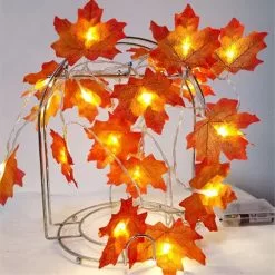 Unbranded String Lights Maple Leaf Light Twinkle Hanging Lighting Decorations Compatible With Indoor Outdoor Garden Halloween Thanksgiving Christmas Party Dcor -Piha myymälä 504181788 max