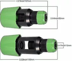 Unbranded 2 Packs Faucet Adapter Water Pipe Connector, Hose Tap Connector, Adjustable Plastic Garden Hose Fitt