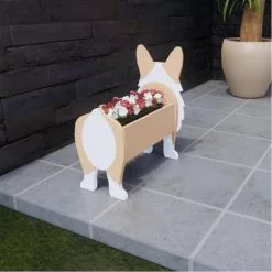 Unbranded Pet Plant Potted Stand Dog-shaped Potted Cute Animal Wood Pot For Home Garden Yard -Piha myymälä 504452035 max