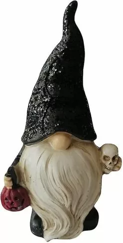 Unbranded Christmas Gnomes Decorations Resin Gnome Elf Dwarf Figurine Statue With Pumpkin Skull Bonsai Figures Table Centerpiece Fairy Garden Decoration Party F