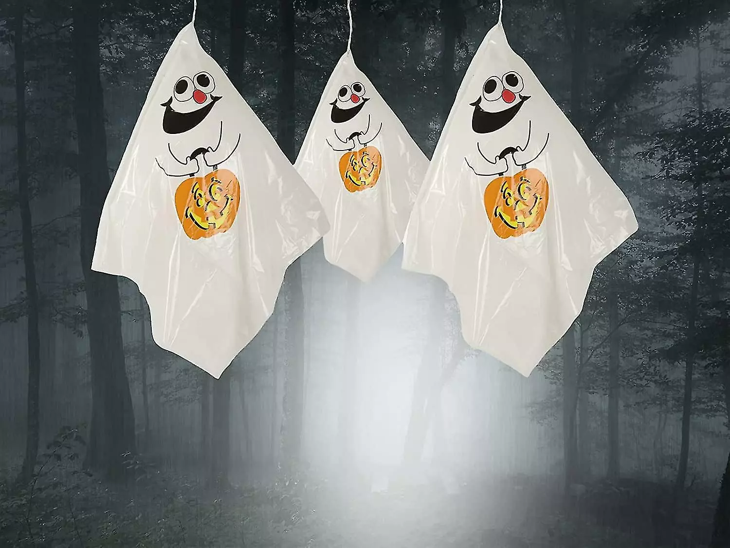 Unbranded Haunted Christmas Hanging Ghost Spooks Party Decoration Balloon Indoor Outdoor Garden Home(3pcs, White) 5 Unbranded Haunted Christmas Hanging Ghost Spooks Party Decoration Balloon Indoor Outdoor Garden Home(3pcs, White) - Image 3