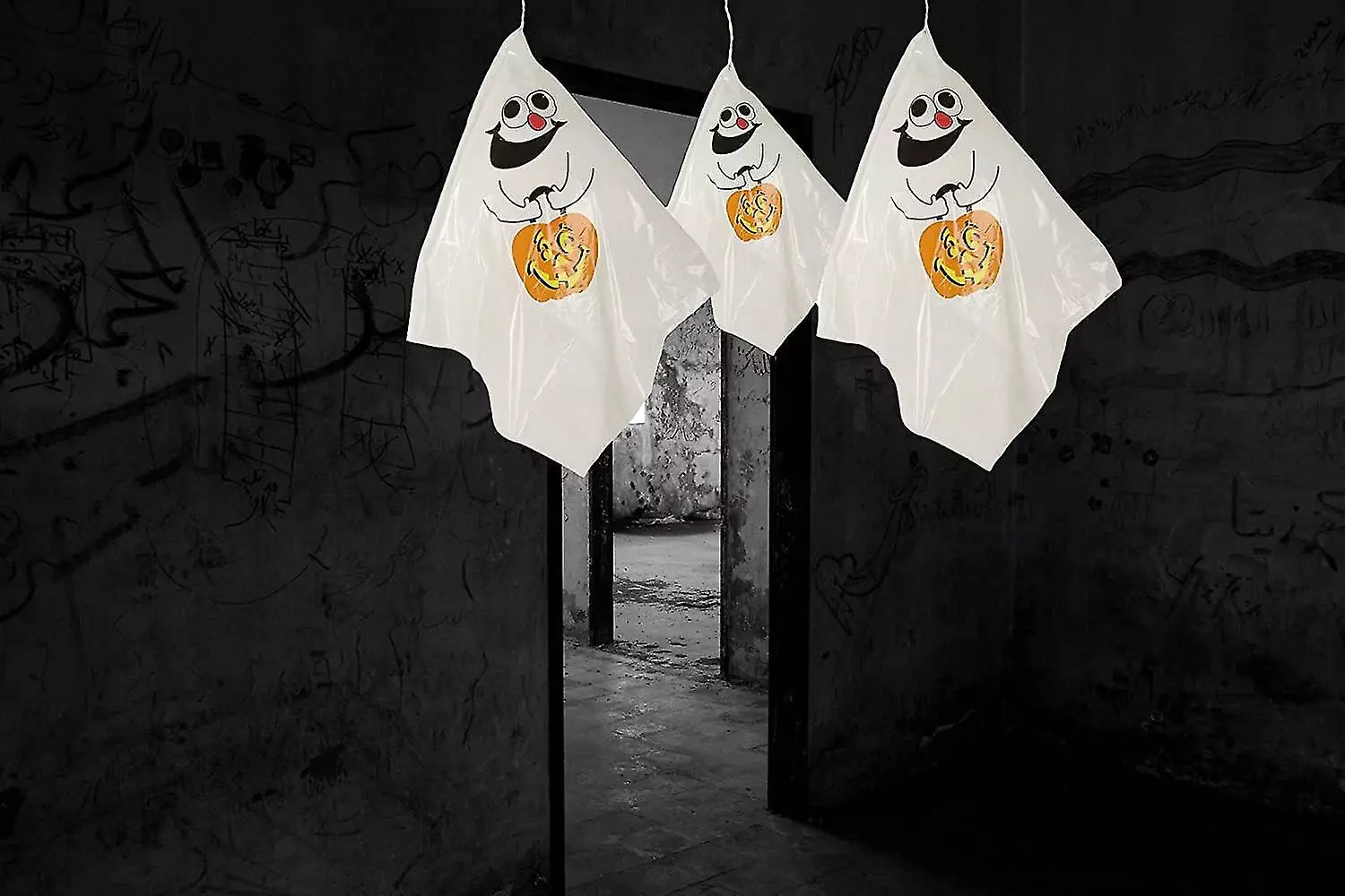 Unbranded Haunted Christmas Hanging Ghost Spooks Party Decoration Balloon Indoor Outdoor Garden Home(3pcs, White) 6 Unbranded Haunted Christmas Hanging Ghost Spooks Party Decoration Balloon Indoor Outdoor Garden Home(3pcs, White) - Image 4