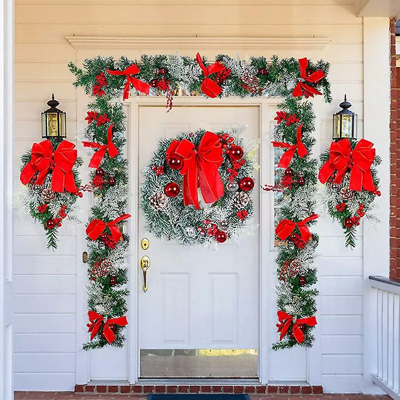 Unbrand Christmas Decoration Rustic Front Door Hanging Ornament Creative Xmas Party Props For Home Garden 5 Unbrand Christmas Decoration Rustic Front Door Hanging Ornament Creative Xmas Party Props For Home Garden - Image 3