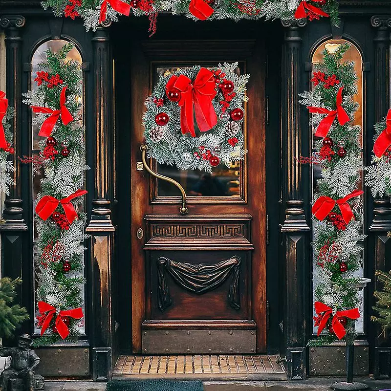 Unbrand Christmas Decoration Rustic Front Door Hanging Ornament Creative Xmas Party Props For Home Garden 7 Unbrand Christmas Decoration Rustic Front Door Hanging Ornament Creative Xmas Party Props For Home Garden - Image 5