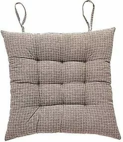 Unbranded 43 X 43 X 8 Cm Chair Cushion With Shoulder Straps Universal Cotton And Linen Garden Chair Cushion Cover