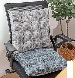 Unbranded 43 X 43 X 8 Cm Chair Cushion With Shoulder Straps Universal Cotton And Linen Garden Chair Cushion Cover -Piha myymälä 512704061 max