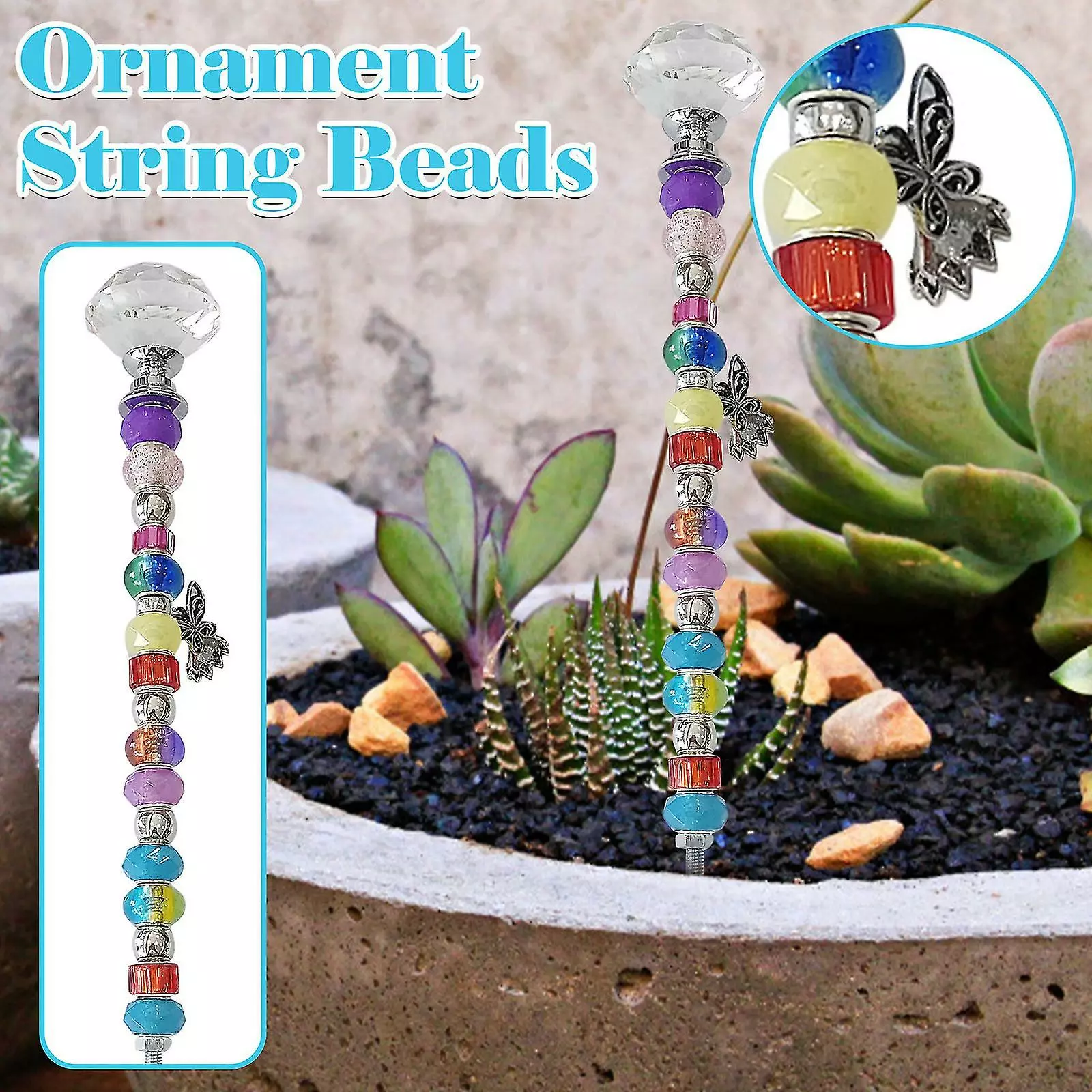 Csh Interior And Exterior Decoration Of Beaded Dream Garden Stake By Hand 4 Csh Interior And Exterior Decoration Of Beaded Dream Garden Stake By Hand - Image 2