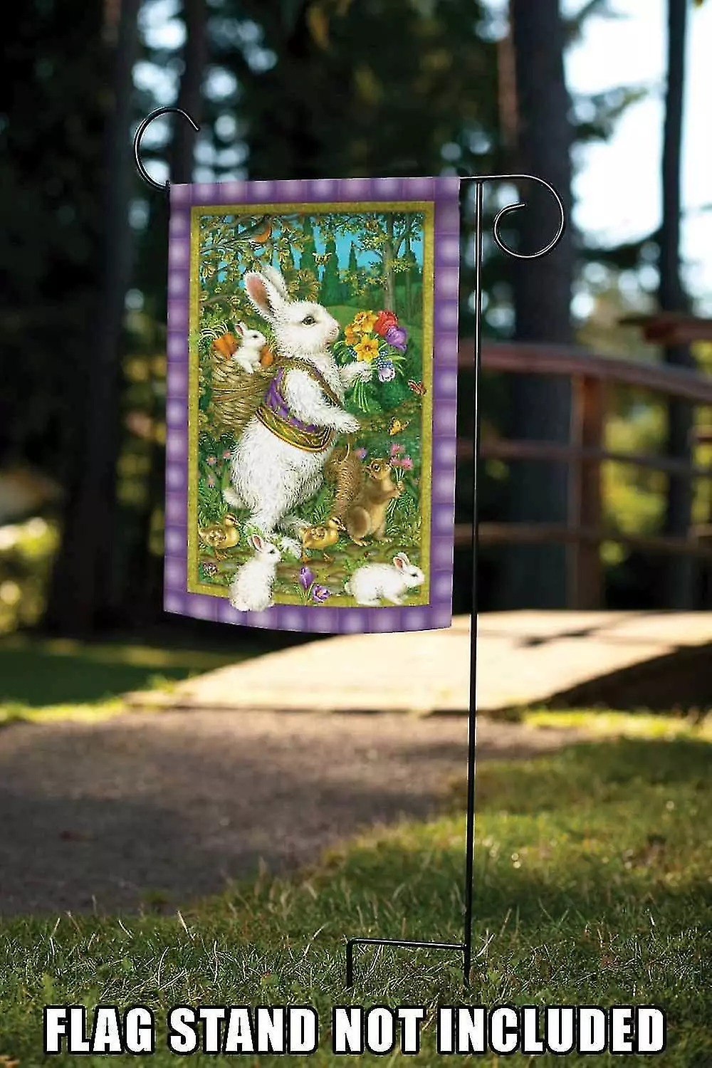 Unbranded Home Garden Classic Bunny Garden Flag 5 Unbranded Home Garden Classic Bunny Garden Flag - Image 3