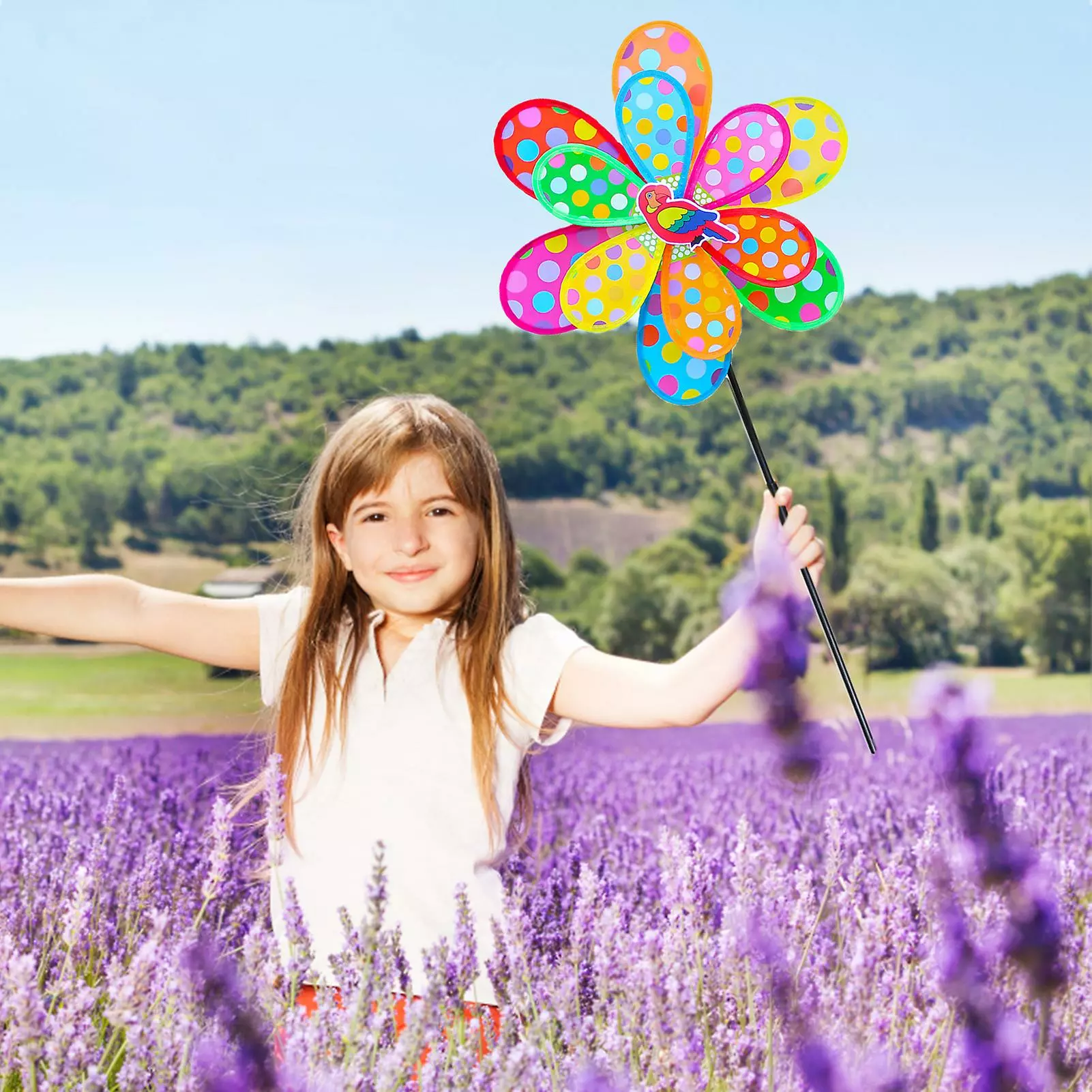 Unbrand Reflective Pinwheels Garden Decoration Keep Birds Scare Off Away Sparkly Pin Wheels Devices For Yard & Outdoor Garden 4 Unbrand Reflective Pinwheels Garden Decoration Keep Birds Scare Off Away Sparkly Pin Wheels Devices For Yard & Outdoor Garden - Image 2