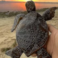 Unbranded Hawaiian Turtle Statue Hand-carved Simulation Animal Resin Ornament For Home Garden -Piha myymälä 513955045 max