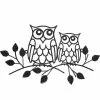 Unbranded Metal Owl Decor Metal Owl Wall Art Decor For Home Living Room Bedroom Garden Patio Indoor Or Outdoor
