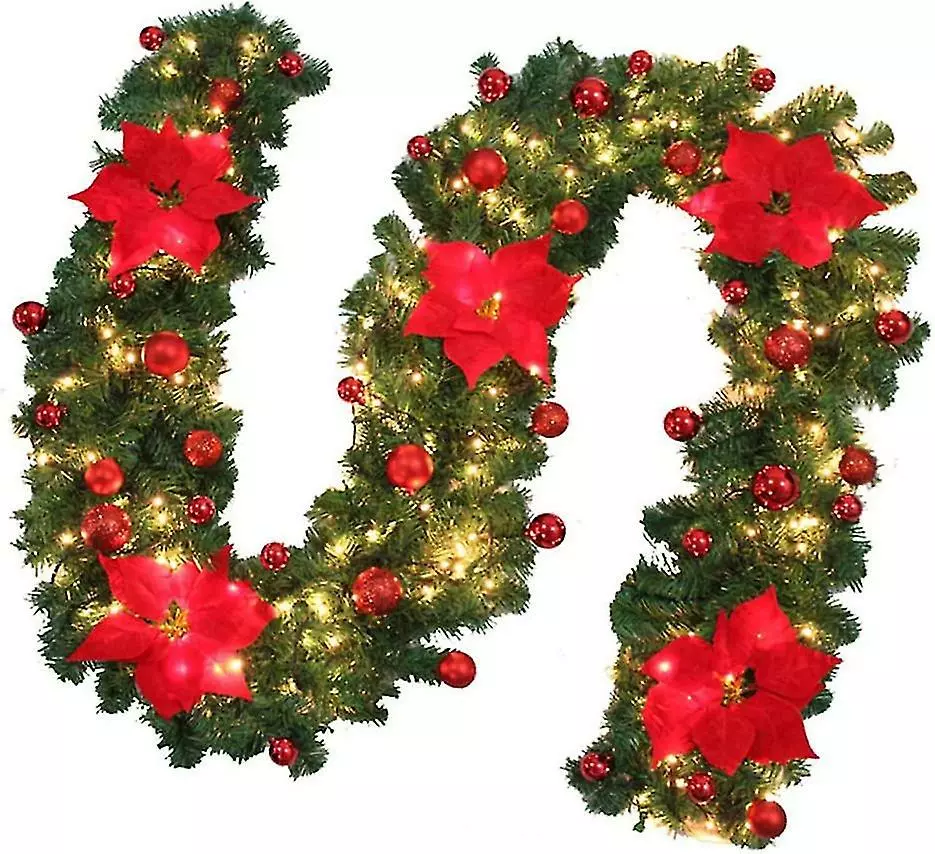 Unbranded Sunrain Diy Christmas Garland, 2.7m Decorated Garland Led Lights Christmas Decorations For Home Garden Holiday Wedding Party Stairs Fjavascript:;irepl 5 Unbranded Sunrain Diy Christmas Garland, 2.7m Decorated Garland Led Lights Christmas Decorations For Home Garden Holiday Wedding Party Stairs Fjavascript:;irepl - Image 3