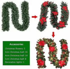 Unbranded Sunrain Diy Christmas Garland, 2.7m Decorated Garland Led Lights Christmas Decorations For Home Garden Holiday Wedding Party Stairs Fjavascript:;irepl 11 Unbranded Sunrain Diy Christmas Garland, 2.7m Decorated Garland Led Lights Christmas Decorations For Home Garden Holiday Wedding Party Stairs Fjavascript:;irepl -Piha myymälä 548251695 max
