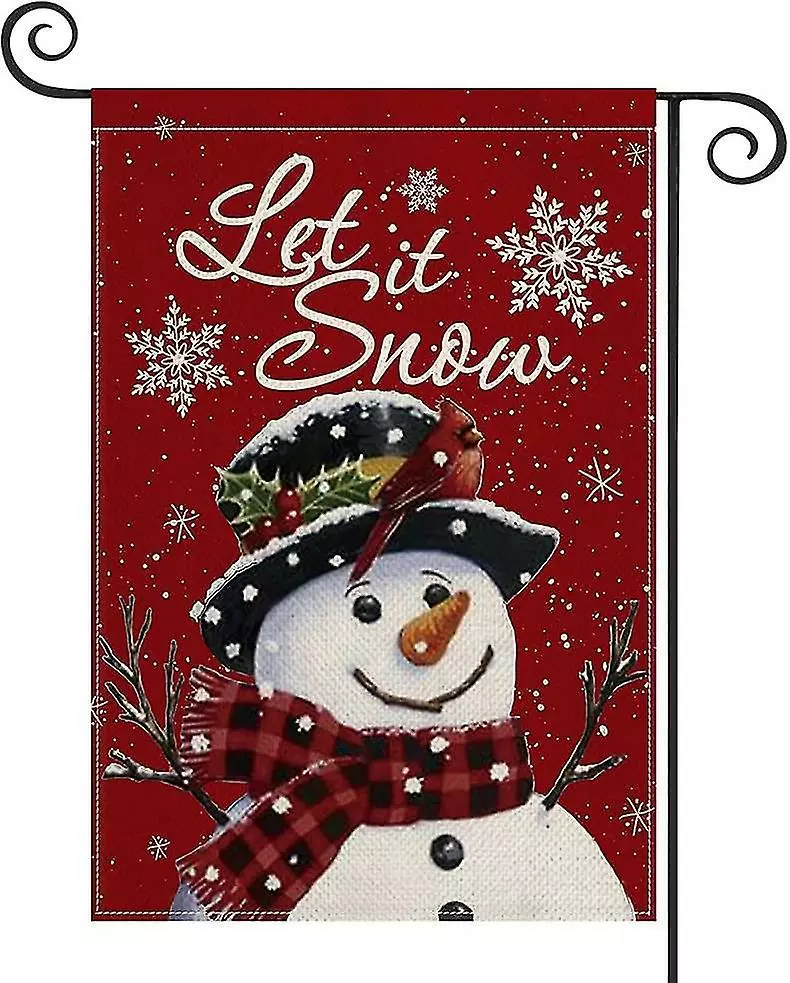 Unbranded Let It Snow Christmas Garden Flag 12x18in Double Sided 3 Unbranded Let It Snow Christmas Garden Flag 12x18in Double Sided