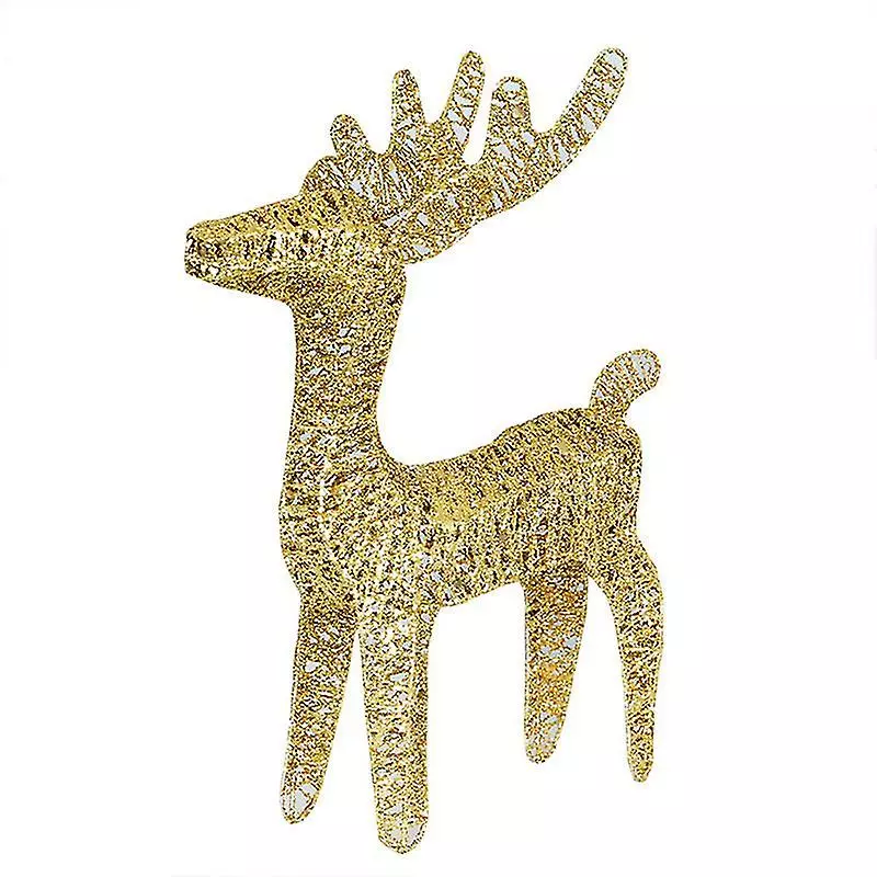 Unbranded Christmas Deer Reindeer Snowy Deer Winter Scene Decoration Garden Gift.(gold)(1pcs) 3 Unbranded Christmas Deer Reindeer Snowy Deer Winter Scene Decoration Garden Gift.(gold)(1pcs)