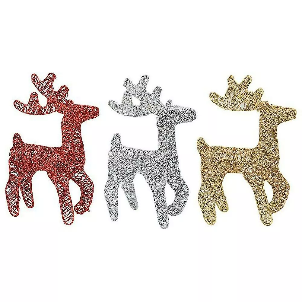 Unbranded Christmas Deer Reindeer Snowy Deer Winter Scene Decoration Garden Gift.(gold)(1pcs) 5 Unbranded Christmas Deer Reindeer Snowy Deer Winter Scene Decoration Garden Gift.(gold)(1pcs) - Image 3