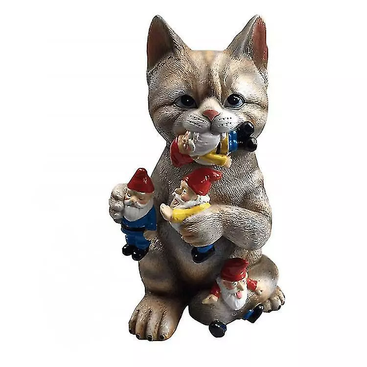 Unbranded Mischievous Cat Garden Gnome Statue Figurine - Best Art Dcor For Indoor Outdoor Home Or Office (one Size, Mischievous Cat) Xq-b17 3 Unbranded Mischievous Cat Garden Gnome Statue Figurine - Best Art Dcor For Indoor Outdoor Home Or Office (one Size, Mischievous Cat) Xq-b17