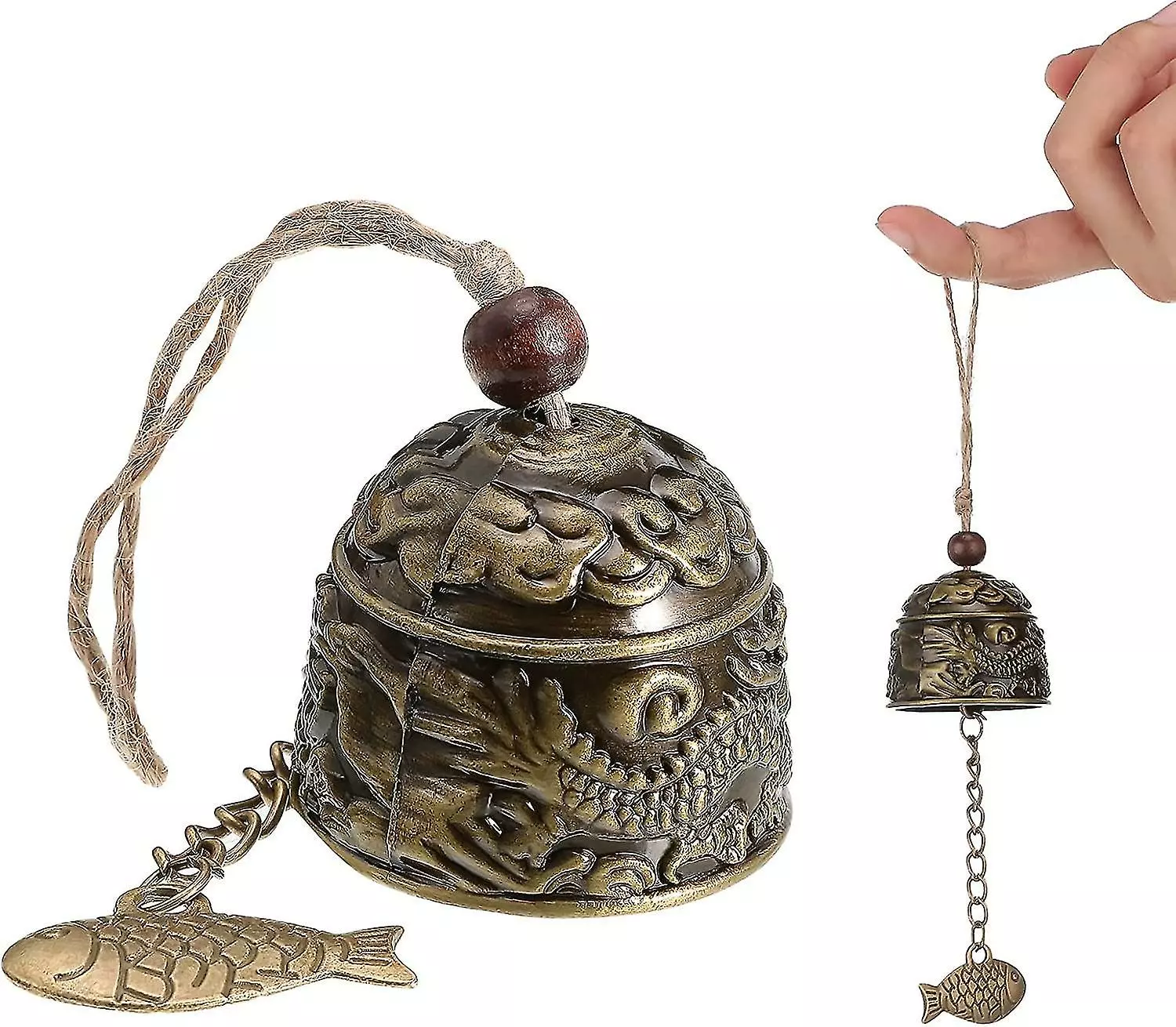 Sl Fengshui Bell Vintage Dragon Bell Fengshui Wind Chimes Good Luck Oriental Bells Hanging Blessing Fish Ornaments For Home Garden Yard Good Luck B 3 Sl Fengshui Bell Vintage Dragon Bell Fengshui Wind Chimes Good Luck Oriental Bells Hanging Blessing Fish Ornaments For Home Garden Yard Good Luck B