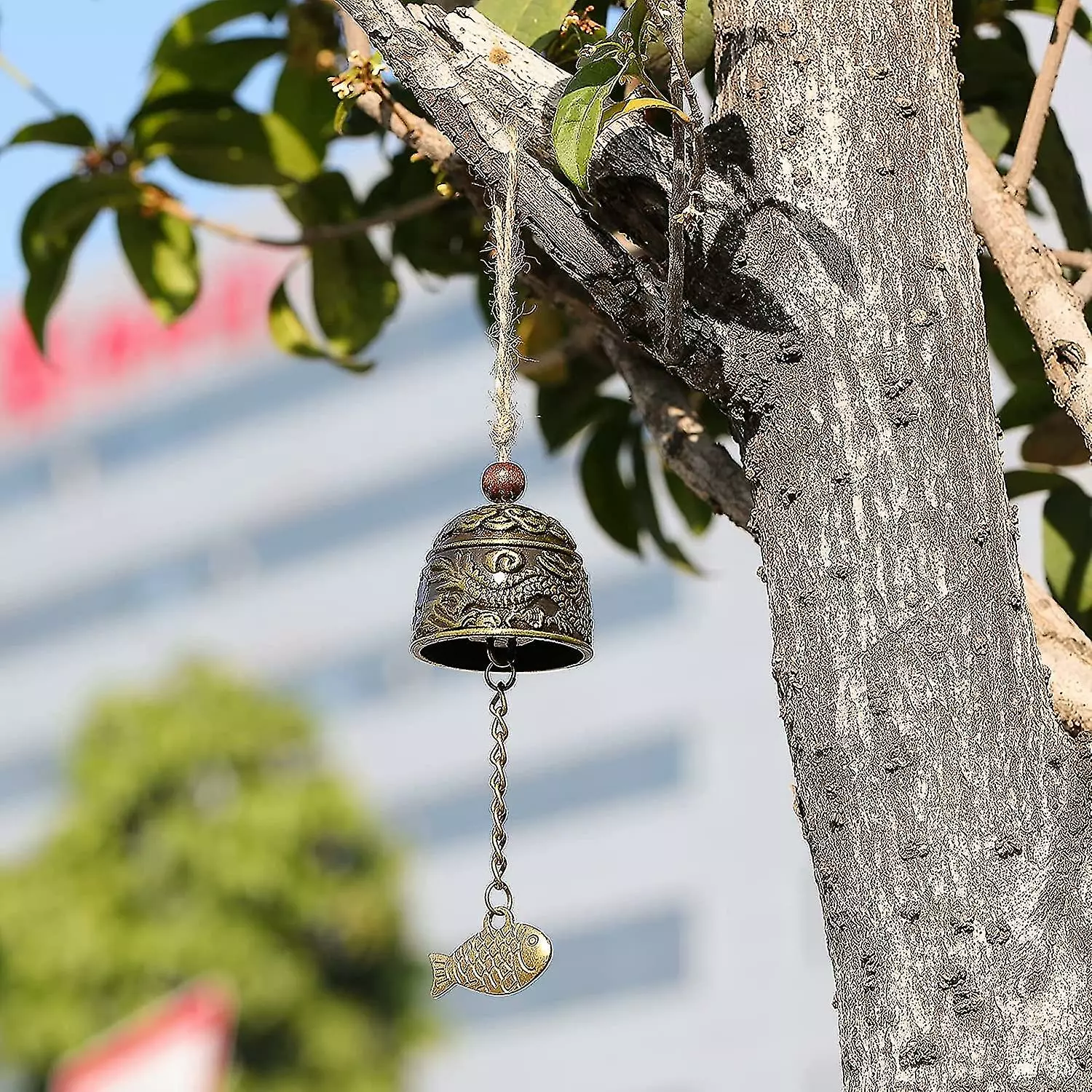 Sl Fengshui Bell Vintage Dragon Bell Fengshui Wind Chimes Good Luck Oriental Bells Hanging Blessing Fish Ornaments For Home Garden Yard Good Luck B 6 Sl Fengshui Bell Vintage Dragon Bell Fengshui Wind Chimes Good Luck Oriental Bells Hanging Blessing Fish Ornaments For Home Garden Yard Good Luck B - Image 4