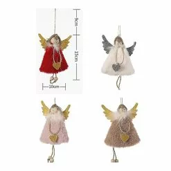 Unbranded Doll Hanging Angel, Tree Door Wall Hanging Decoration House Ornaments For Holiday Party Garden Decoration
