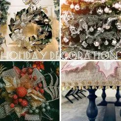 Unbranded 2pcs Leaf Ribbon - 10m Long - For Crafts,garden Decor(silver,gold) -Piha myymälä 573787217 max