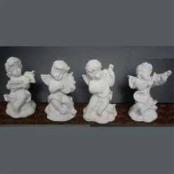 Unbranded 4pcs Mini Cute Resin Angel Statue Small Doll Home Garden Decoration -Piha myymälä 574374668 max