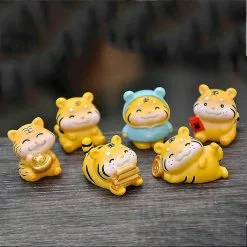 Unbranded Home Decor Desktop Tiger Statues Diy Garden Ornament Tiger Figurine C -Piha myymälä 574375153 max