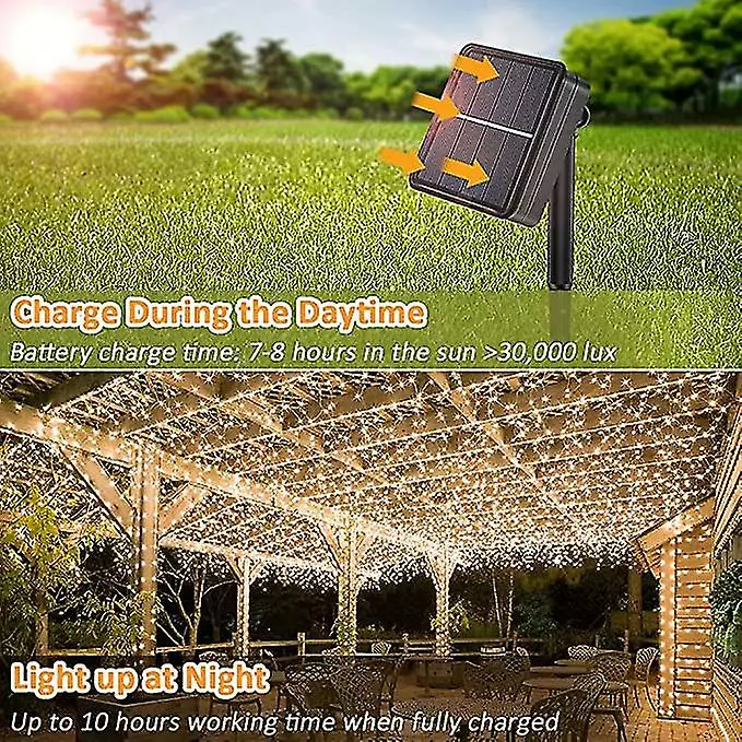 Unbranded 10m 100led Solar Led Light Outdoor Festoon Led Lamp Solar Garden Lights Outdoor Waterproof Fairy Garland String Christmas Lights_ai 4 Unbranded 10m 100led Solar Led Light Outdoor Festoon Led Lamp Solar Garden Lights Outdoor Waterproof Fairy Garland String Christmas Lights_ai - Image 2