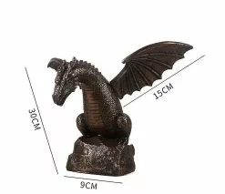 Eileen Creative Garden Water Fountain Spray Dragon Statue Resin Pool Pond Decoration