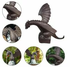 Eileen Creative Garden Water Fountain Spray Dragon Statue Resin Pool Pond Decoration -Piha myymälä 603027982 max