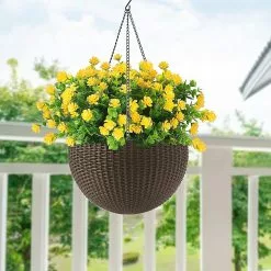 Unbranded 6 Bundles Artificial Flowers Outdoor Fake Flowers For Home Decoration, Uv Resistant Faux Plastic Greenery Shrubs Plants For Hanging Garden Porch Windo -Piha myymälä 609444731 max