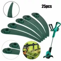 Unbranded 25pcs Abs Plastic Grass Strimmer Trimmer Blades For Bosch Art 23-18 Li/26-18 Lawn Mower Garden Power Tool Parts Green -Piha myymälä 611596632 max