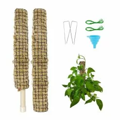 Unbranded Tortoise Backed Bamboo Garden Splicing Plant Climbing Moss Stick Portable Durable Green Pineapple Support Rod -Piha myymälä 612177756 max
