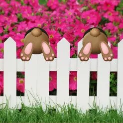 Unbranded Easter Fence Peeker Decoration Bunny Eggs Peeking Garden Yard Signs -Piha myymälä 613420896 max