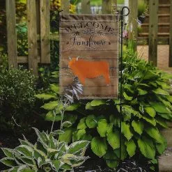 Windsocks Carolines Treasures Ck6764gf Highland Cow Welcome Flag Garden Size -Piha myymälä 623413001 max