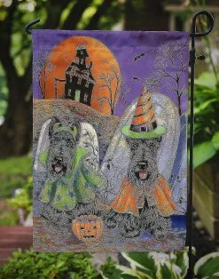 Windsocks Carolines Treasures Ppp3177gf Scottie Halloween Haunted House Flag Garden Size -Piha myymälä 623413155 max