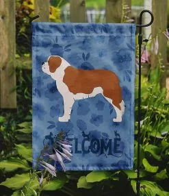 Windsocks Carolines Treasures Ck6203gf Saint Bernard Welcome Flag Garden Size -Piha myymälä 623413587 max
