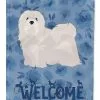 Windsocks Carolines Treasures Ck6013gf Lhasa Apso #2 Welcome Flag Garden Size
