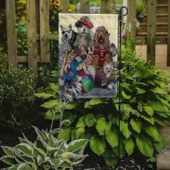 Windsocks Carolines Treasures Ppp3115gf Dogs Mutli-breed Neighborhood Flag Garden Size -Piha myymälä 623415392 max