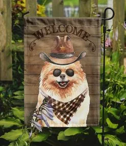 Windsocks Carolines Treasures Ck6324gf Pomeranian Country Dog Flag Garden Size -Piha myymälä 623415500 max