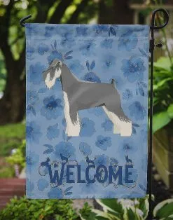 Windsocks Carolines Treasures Ck6263gf Schnauzer Welcome Flag Garden Size -Piha myymälä 623415733 max