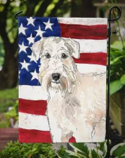 Windsocks Carolines Treasures Ck1709gf Patriotic Usa Wheaten Terrier Flag Garden Size -Piha myymälä 623416078 max