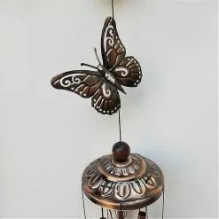 1pcs Outdoor Butterfly Wind Chimes Yard Garden Tubes Copper Antique Wall Hanging Home Decoration -Piha myymälä 624171041 max