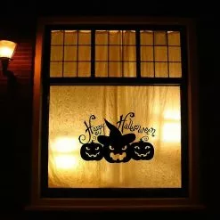Home Decor Decals Garden Decorations Halloween Window Sticker Wall Cling Ornament Wall Decal Silhouette Mural Art Paster 2pcs Black -Piha myymälä 625193509 max