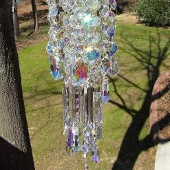 Crystal Wind Chimes Colorful Stunning Sparkling Outdoor Garden Hanging String Lights Windchimes For Outdoor Hanging Decor -Piha myymälä 625199266 max