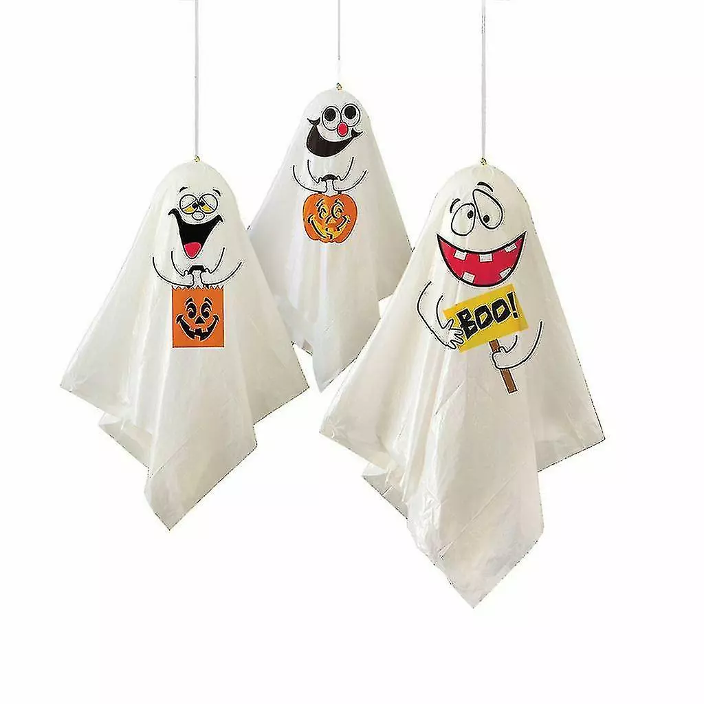Unbranded Haunted Halloween Hanging Ghost Spooks Party Decoration Balloon Indoor Outdoor Garden Home, Multi(1 Set, White) 3 Unbranded Haunted Halloween Hanging Ghost Spooks Party Decoration Balloon Indoor Outdoor Garden Home, Multi(1 Set, White)