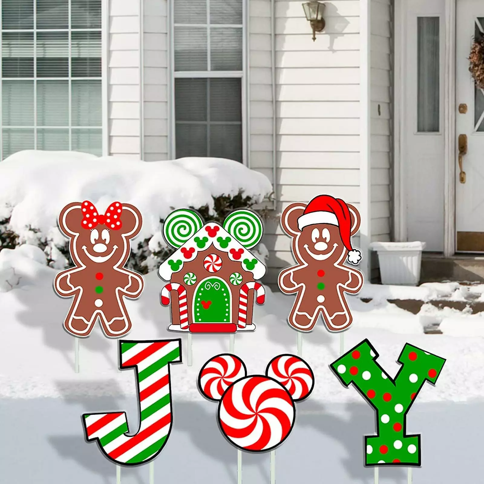 Unbranded Set Of 6 Christmas Garden Signs Xmas Decor 5 Unbranded Set Of 6 Christmas Garden Signs Xmas Decor - Image 3