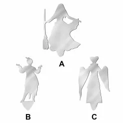 Unbranded Metal Witch Personalised Outdoor Garden Sign With Stake Decorate Halloween -Piha myymälä 632981520 max